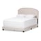 Baxton Studio Lexi Modern Light Beige Upholstered Full Size Bed 136-7436 - alternate 1